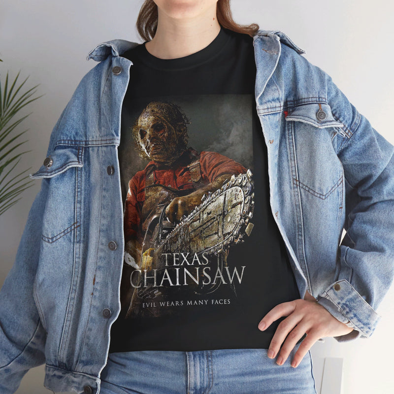 Load image into Gallery viewer, Texas Chainsaw Massacre Leatherface Horror Movie T-shirt
