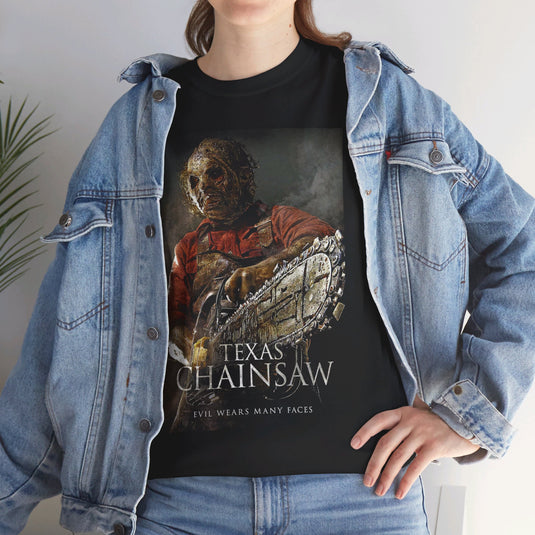 Texas Chainsaw Massacre Leatherface Horror Movie T-shirt