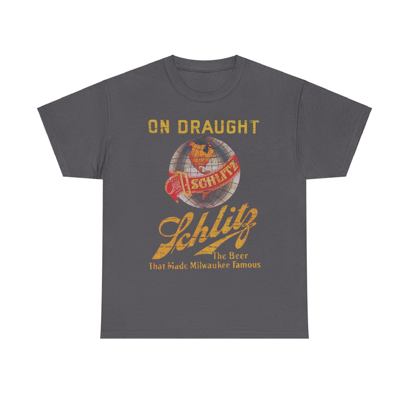 Load image into Gallery viewer, Schlitz Beer Milwaukee on Draught Wisconsin Brewery T-shirt
