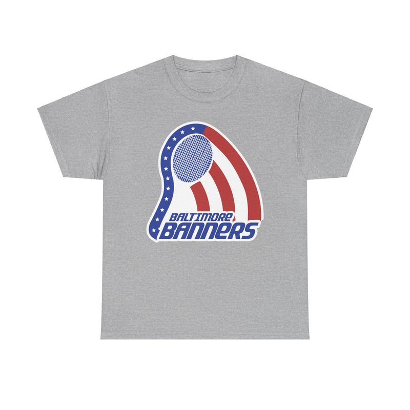 Load image into Gallery viewer, Baltimore Banners Maryland World Team Tennis 1974 Logo T-shirt
