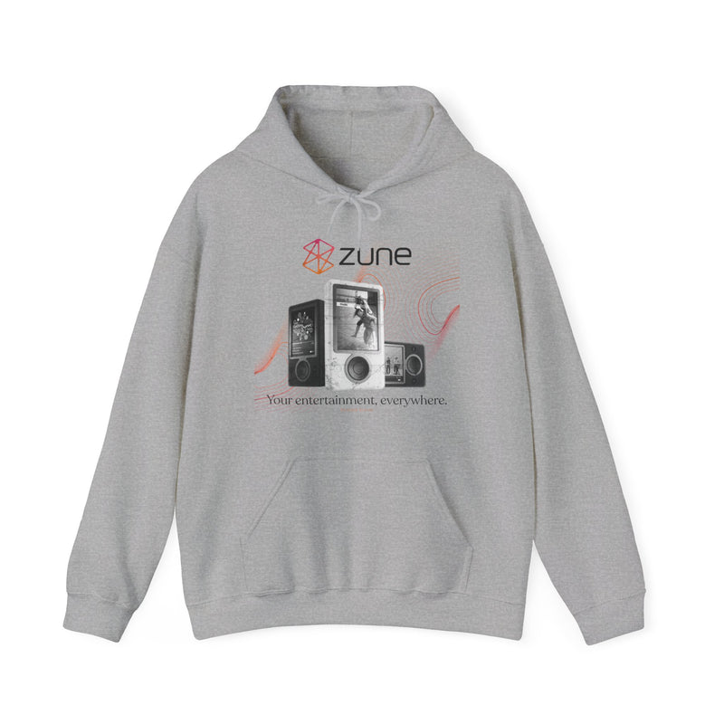 Load image into Gallery viewer, Zune Early Digital Music Player Nostalgic Pullover Hoody
