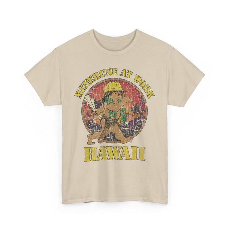 Load image into Gallery viewer, Menehune at Work Hawaii Nostalgic T-shirt
