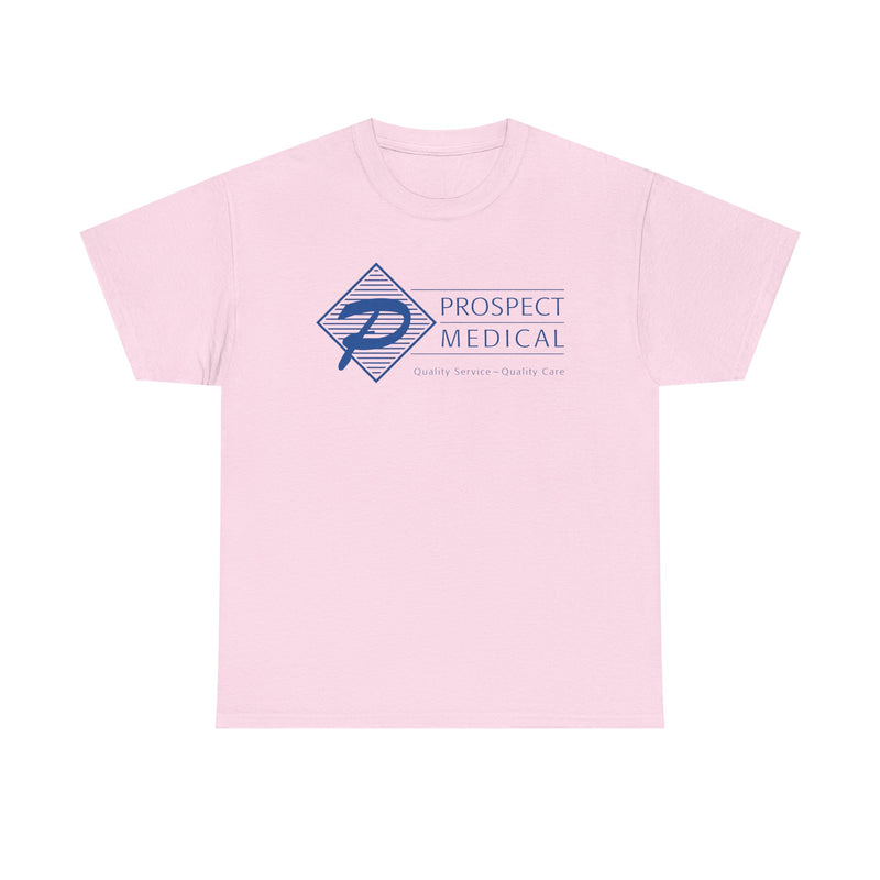 Load image into Gallery viewer, Prospect Medical T-Shirt Defunct Healthcare Company Bankrupt Logo Tee
