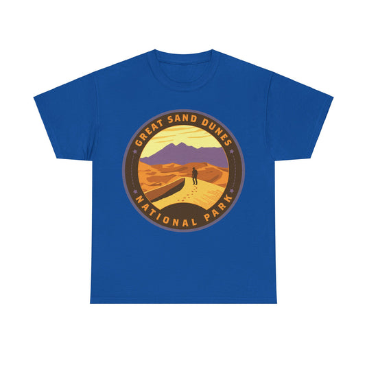 Great Sand Dunes National Park Colorado Round Logo T-shirt