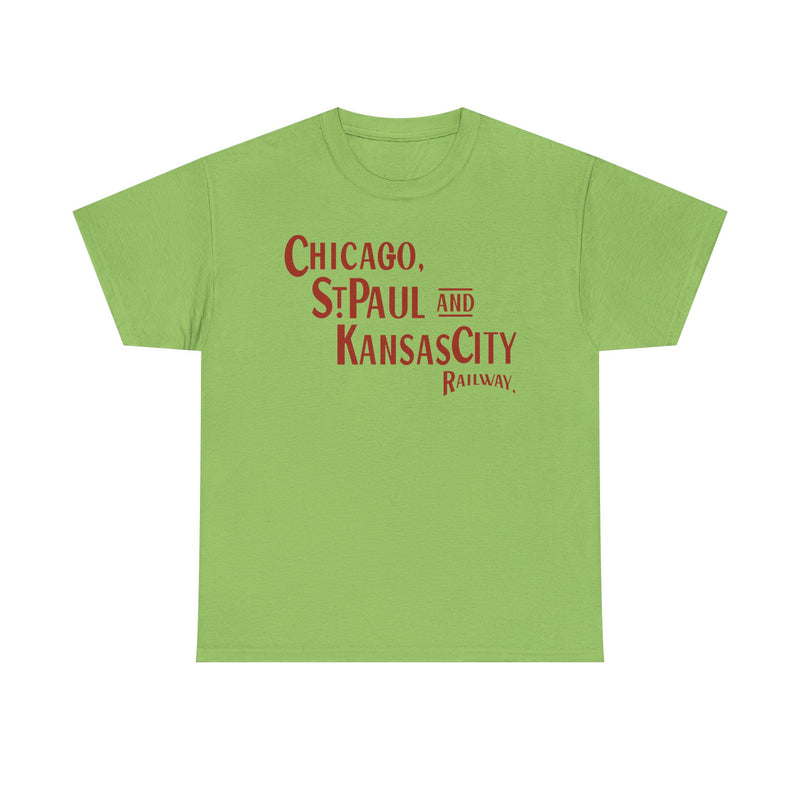 Load image into Gallery viewer, Chicago St Paul Kansas City Railway Railroad Logo Vintage T-Shirt

