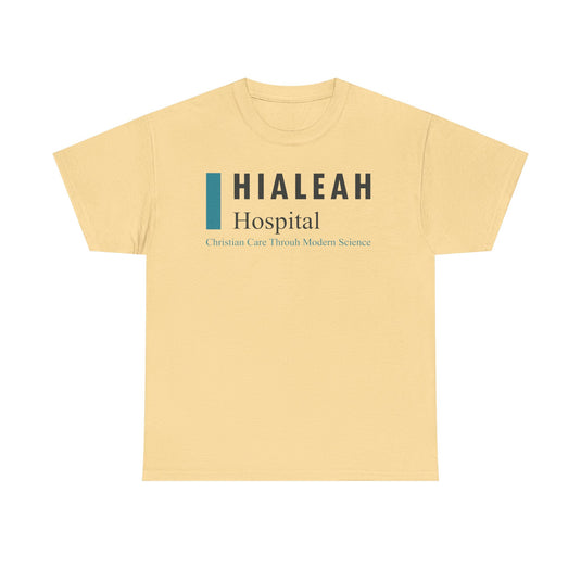 Hialeah Hospital Defunct Logo Christian Care Through Modern Science T-Shirt Medical Tee