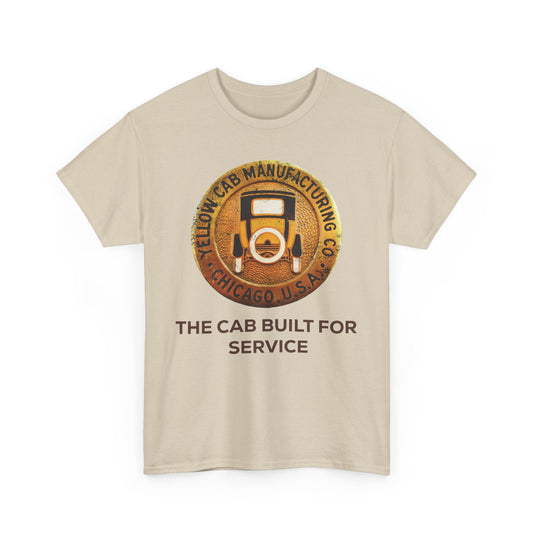 Yellow Cab Manufacturing Company The Cab Built For Service Chicago Illinois T-shirt