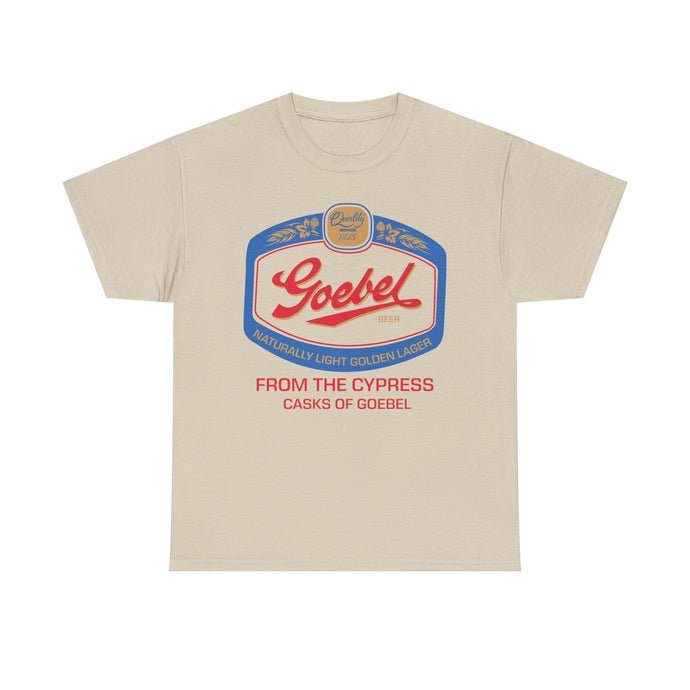 Goebel Beer Quality Since 1875 Logo Cypress Casks Detroit Michigan T-Shirt