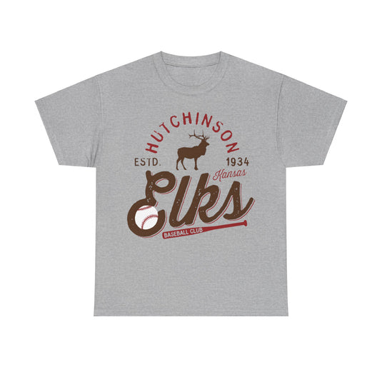 Hutchinson Elks Est 1934 Kansas Baseball Club T-shirt