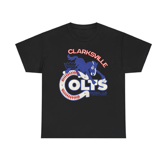 Clarksville Colts Nostalgic Retro Baseball Team T-shirt