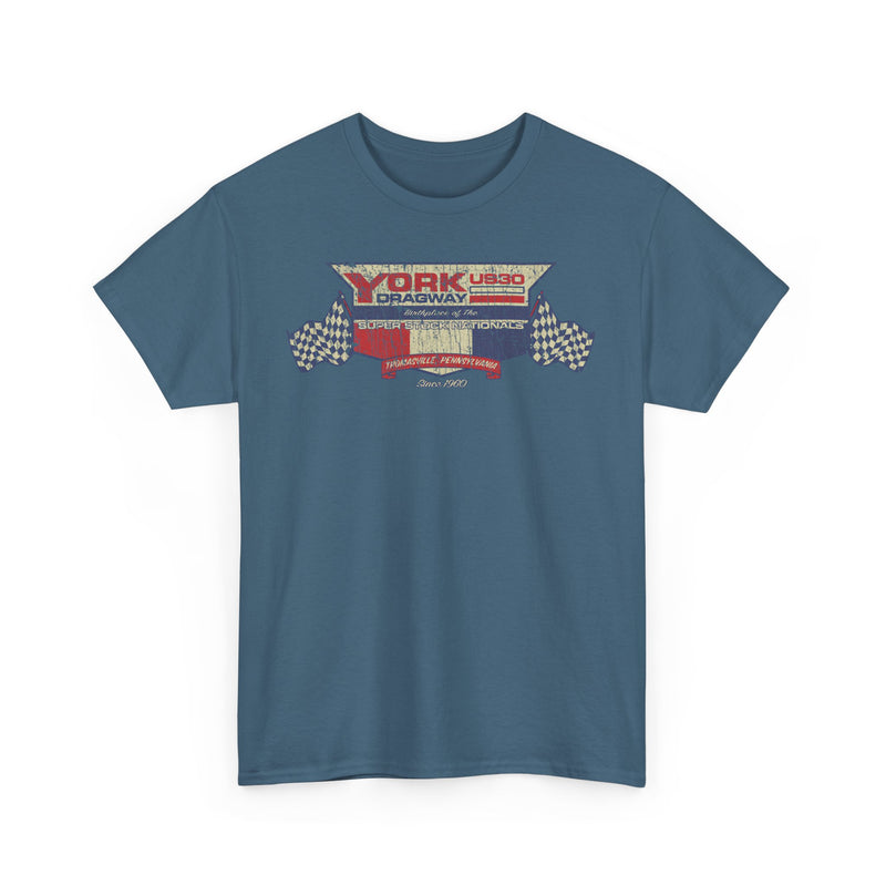 Load image into Gallery viewer, York US30 Dragway 1960 Thomasville Pennsylvania Drag Racing Track T-shirt
