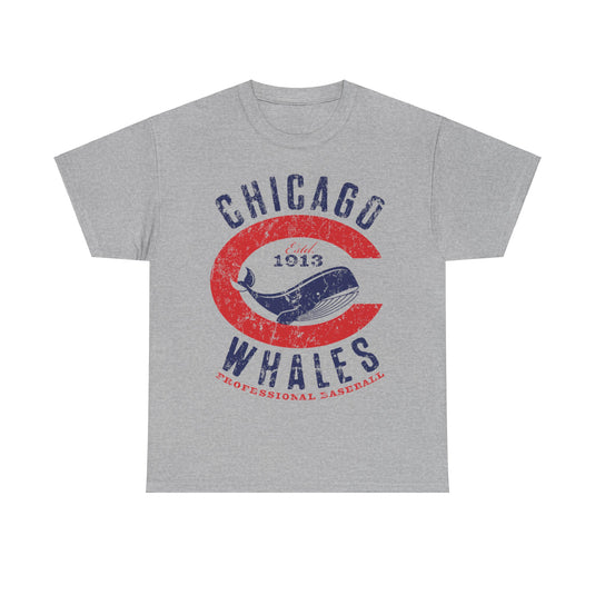 Chicago Whales Baseball Team Nostalgic Retro T-shirt