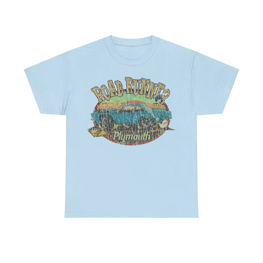 Plymouth Road Runner 1968 Car Distressed Print T-shirt