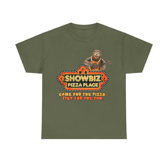 Showbiz Pizza Place Come for The Pizza Tribute T-Shirt