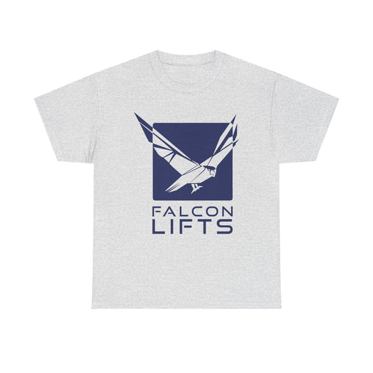 Falcon Lifts T-Shirt Defunct Elevator Company Bankrupt Logo Tee