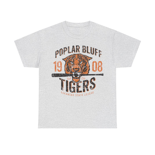 Poplar Bluffs Tigers Est 1908 Missouri Baseball T-shirt