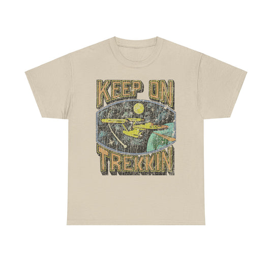 Keep on Trekkin Retro Nostalgic Star Trek T-shirt