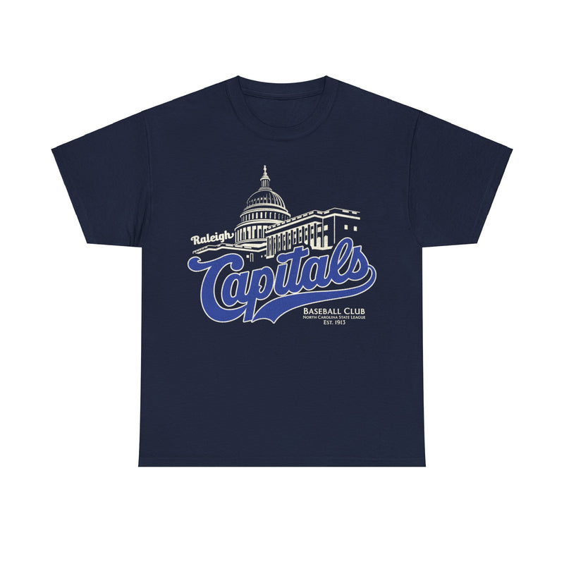 Load image into Gallery viewer, Raleigh Capitals Nostalgic Retro Baseball Team T-shirt
