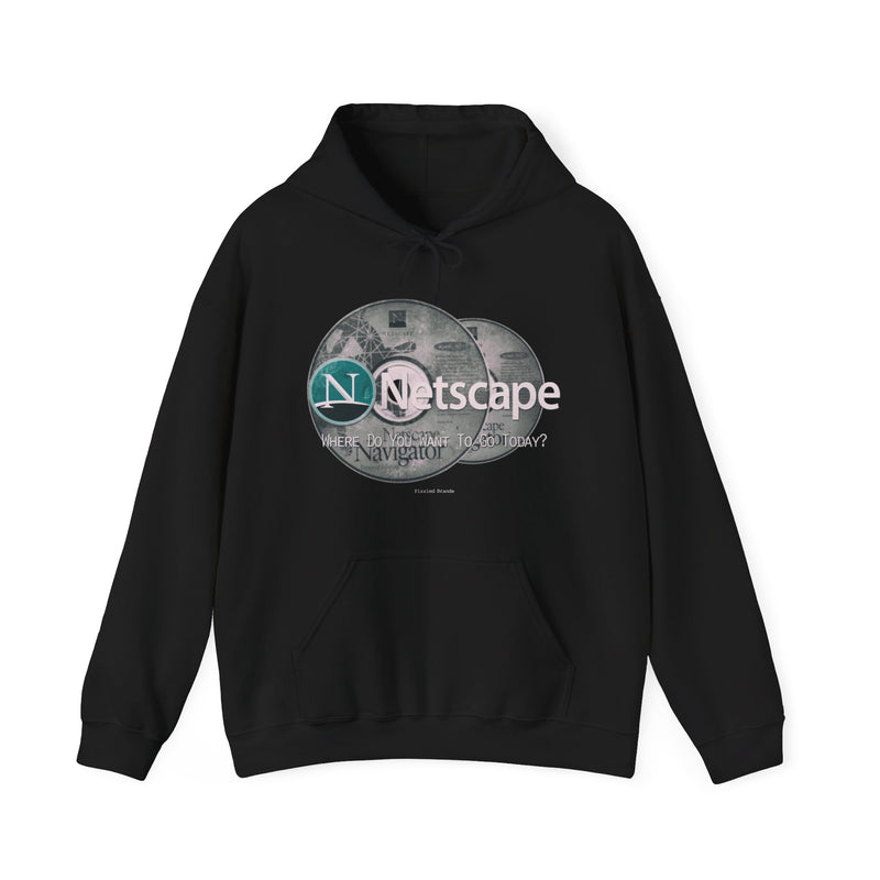 Load image into Gallery viewer, Netscape Navigator Internet Browser Retro Nostalgic Pullover Hoody
