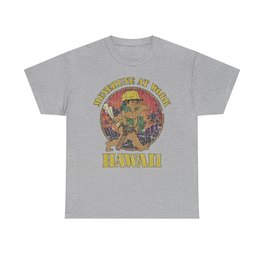 Menehune at Work Hawaii Nostalgic T-shirt