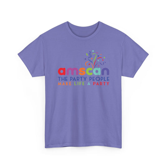Amscan T-Shirt Defunct Party Supply Company The Party People Make Life Party