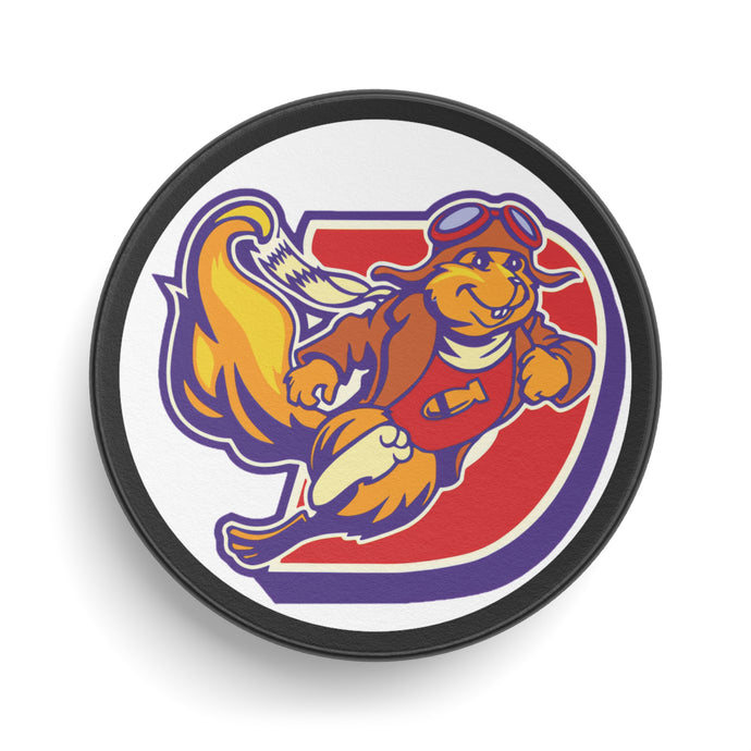 Dayton Bombers Ohio Mascot Hockey Puck