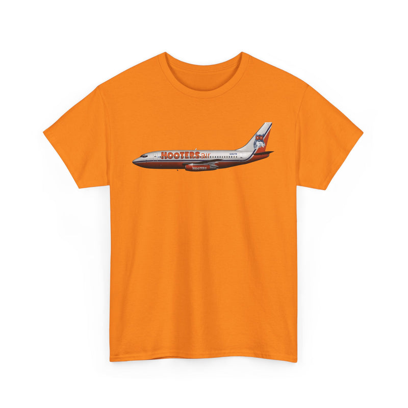 Load image into Gallery viewer, Hooters Air Orange Owl Novelty Airline Retro Aviation Memorabilia T-shirt
