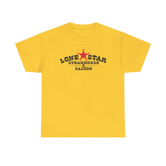Lone Star Steakhouse T-Shirt - Restaurant Industry Bankrupt Logo Tee
