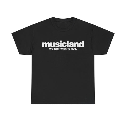 Musicland Record Retail Store We Got What's Hot Nostalgic T-shirt