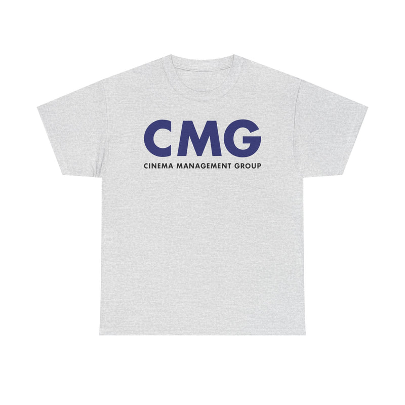 Load image into Gallery viewer, Cinema Management Group CMG T-Shirt Bankrupt Movie Theater Logo Tee
