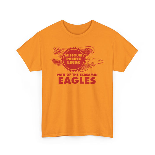 Missouri Pacific Lines Screaming Eagles Railroad Logo Vintage T-Shirt