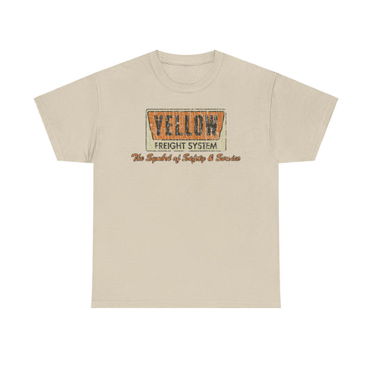 Yellow Freight Symbol of Safety 1968 Kansas Trucking Traffic T-shirt