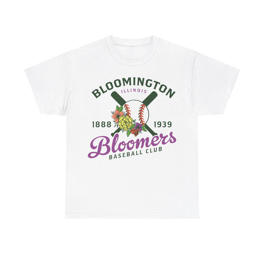 Bloomington Bloomers Est 1888 Illinois Baseball T-shirt