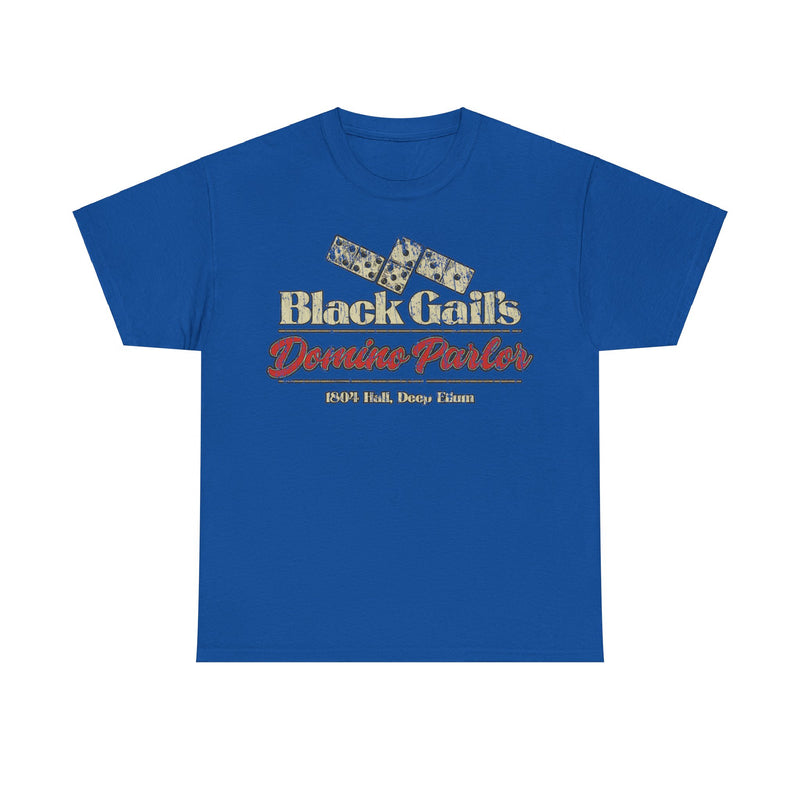 Load image into Gallery viewer, Black Gails Domino Parlor Deep Ellum Texas T-shirt
