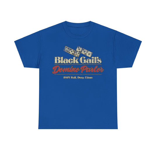 Black Gails Domino Parlor Deep Ellum Texas T-shirt