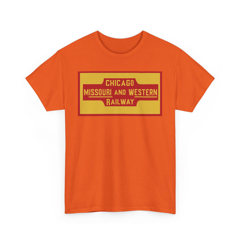 Load image into Gallery viewer, Chicago Missouri Western Railway Vintage Railroad Logo Train T-Shirt
