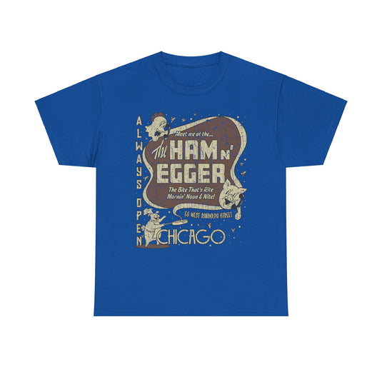 Ham n Egger Chicago Illinois Restaurant T-shirt