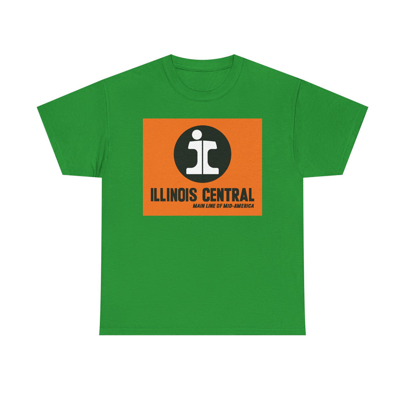 Load image into Gallery viewer, Illinois Central Main Line Mid-America Railroad Logo Train T-Shirt
