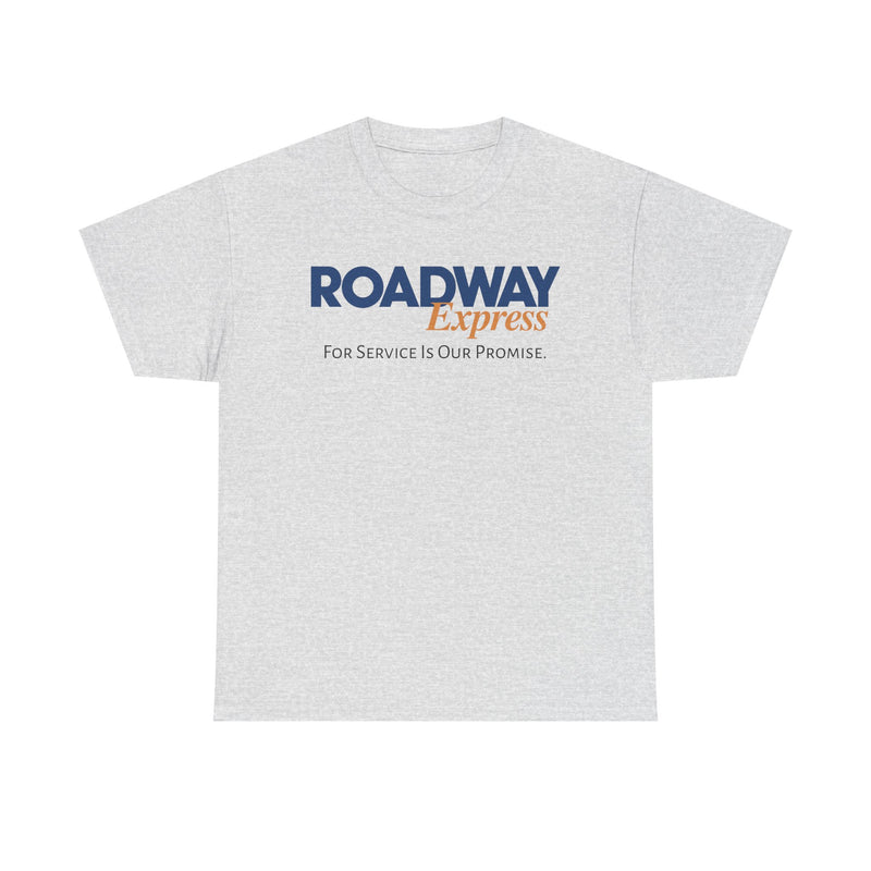 Load image into Gallery viewer, Roadway Express For Service Is Our Promise T-Shirt Logistics Logo
