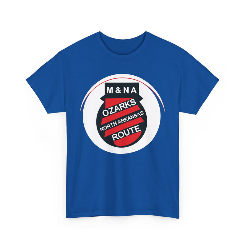 Load image into Gallery viewer, Missouri Arkansas Ozarks North Arkansas Route Railroad Logo T-Shirt

