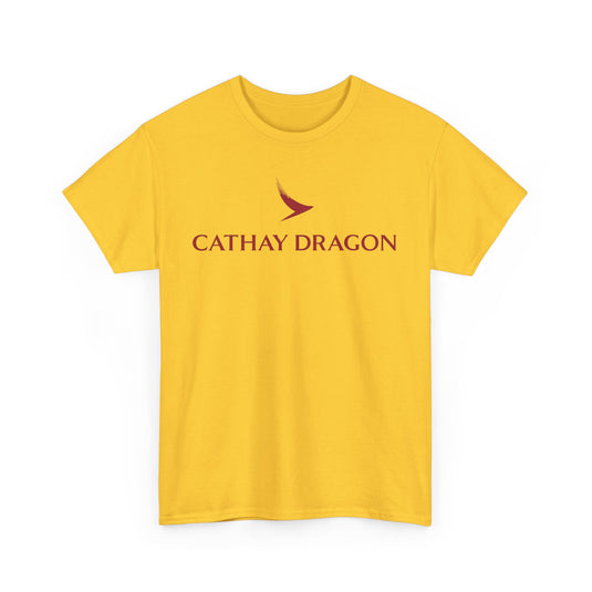 Cathay Dragon Hong Kong Airline Premium Asian Carrier Logo T-shirt