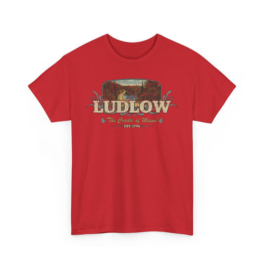 Ludlow The Cradle of Maine 1774 Macroverse T-shirt