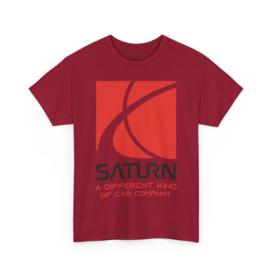 Saturn A Different Kind of Car Company Red S Logo T-shirt