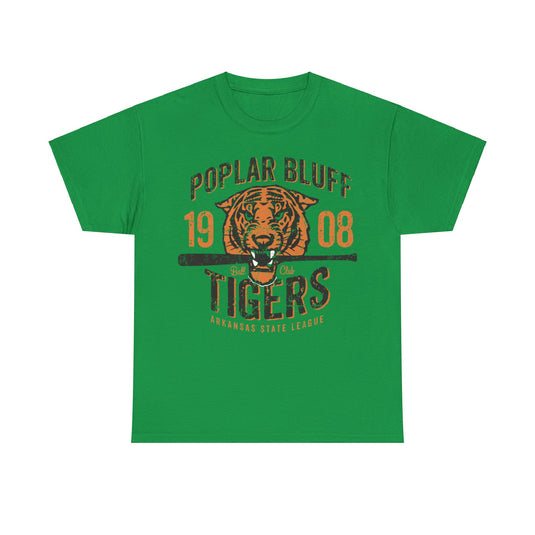 Poplar Bluffs Tigers Est 1908 Missouri Baseball T-shirt