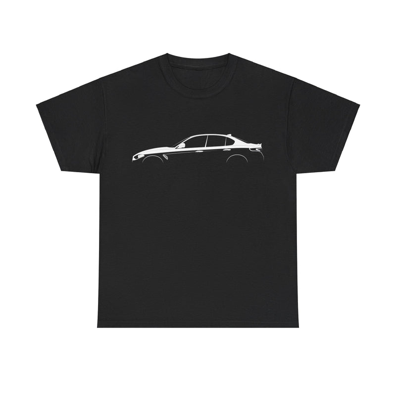 Load image into Gallery viewer, Alfa Romeo Giulia Quadrifoglio Silhouette Car T-shirt
