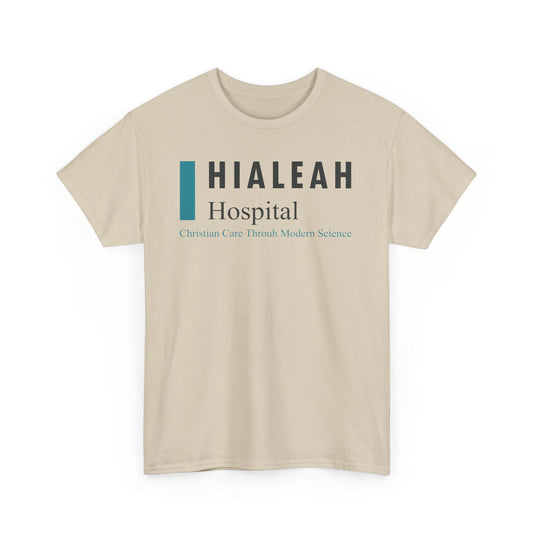 Hialeah Hospital Defunct Logo Christian Care Through Modern Science T-Shirt Medical Tee