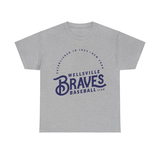 Wellsville Braves Est 1953 New York Baseball T-shirt