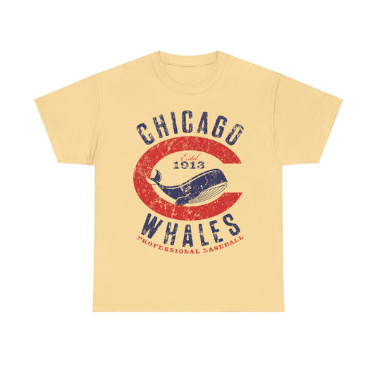 Chicago Whales Baseball Team Nostalgic Retro T-shirt