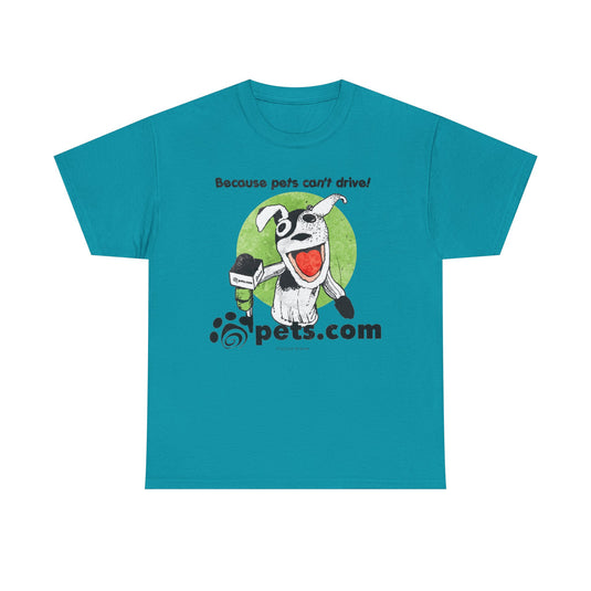 Pets.com Online Store Nostalgic Retro Logo T-shirt