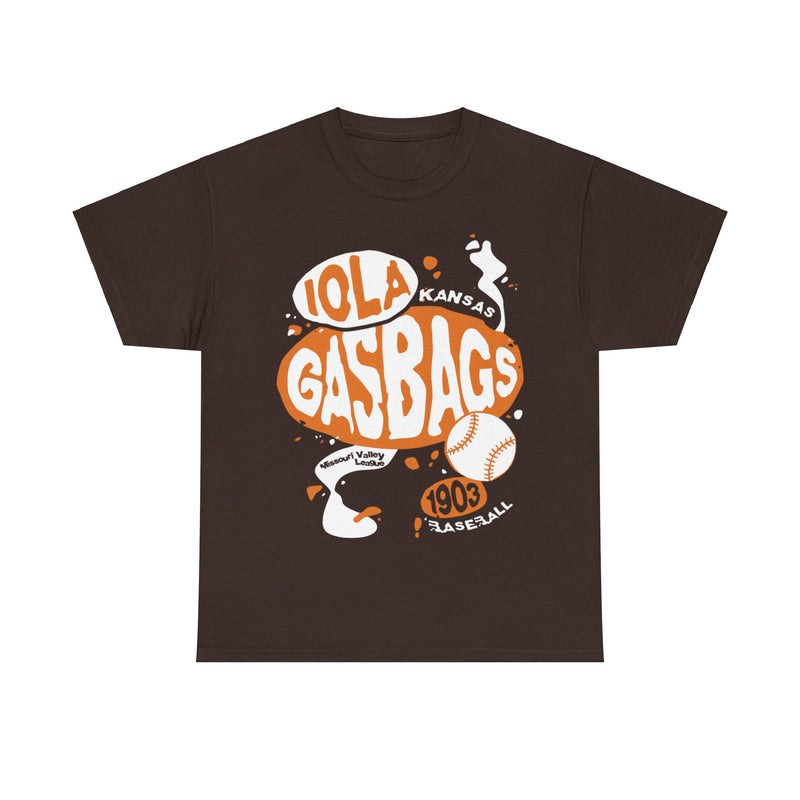 Load image into Gallery viewer, Iola Gasbags Est 1903 Kansas Baseball T-shirt
